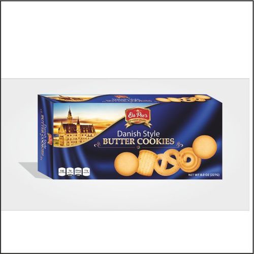 Danish Butter Cookies - Soft Round Cookies 25% Fat Content | Gluten-Free Sugar-Free Sweet Flavors of Cassia Chocolate Coffee Cream Fruity Honey