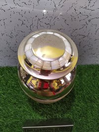 Brass Adult Mother Of Pearl Cremation Urn Funeral