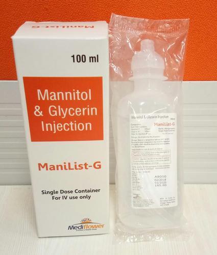 Plastic Mannitol (10%W/V) And Glycerin (10%W/V) Injection