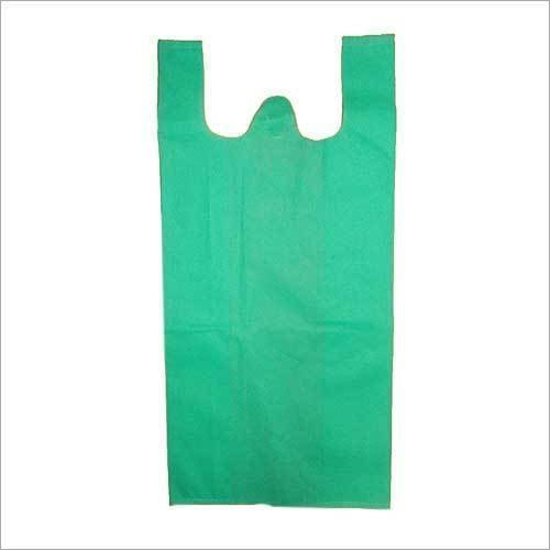 Non Woven W Cut Bag - Polypropylene, 10x12 to 16x20 Inches, Vibrant Green | Durable, Reusable, Flexiloop Handle for Easy Carrying