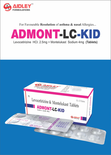 Levocetirizine HCI 2.5mg + Montelukast Sodium 4mg Tablets