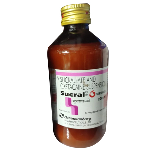 200 ml Sucral O Sucralfate and Oxetacaine Suspension Syrup