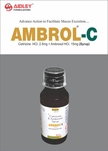 Cetirizine HCI. 2.5mg + Ambroxol HCI. 15mg Surup