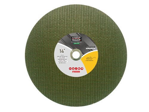 Cut Off Wheel - 14 Inch Diameter, 355x2.5x25.4mm | Green Color, High Cutting Speed 4400 RPM, Industrial Metal Cutting