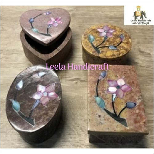 Soap Stone Box Inlay Work