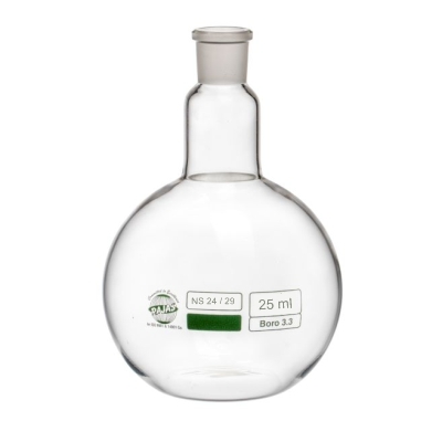 flasks , round bottom, single neck with joint 25 ml