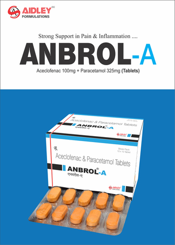 Tablet Aceclofenac 100mg + Paracetamol 325mg