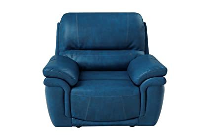 Mackenzie Recliner Blue No Assembly Required
