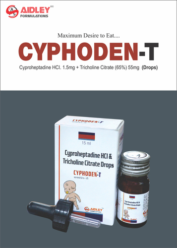 Cyproheptadine HCI. 1.5mg + Tricholine Citrate 55mg (Drops)
