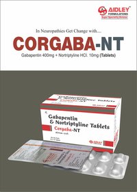 Gabapentin 400mg + Nortriptyline 10mg Tablets