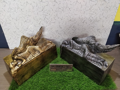 High Quality Angel Box Aluminum Cremation Urn  Funeral Supplies