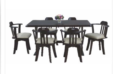 Atlanta 6 Seater Dining Table No Assembly Required