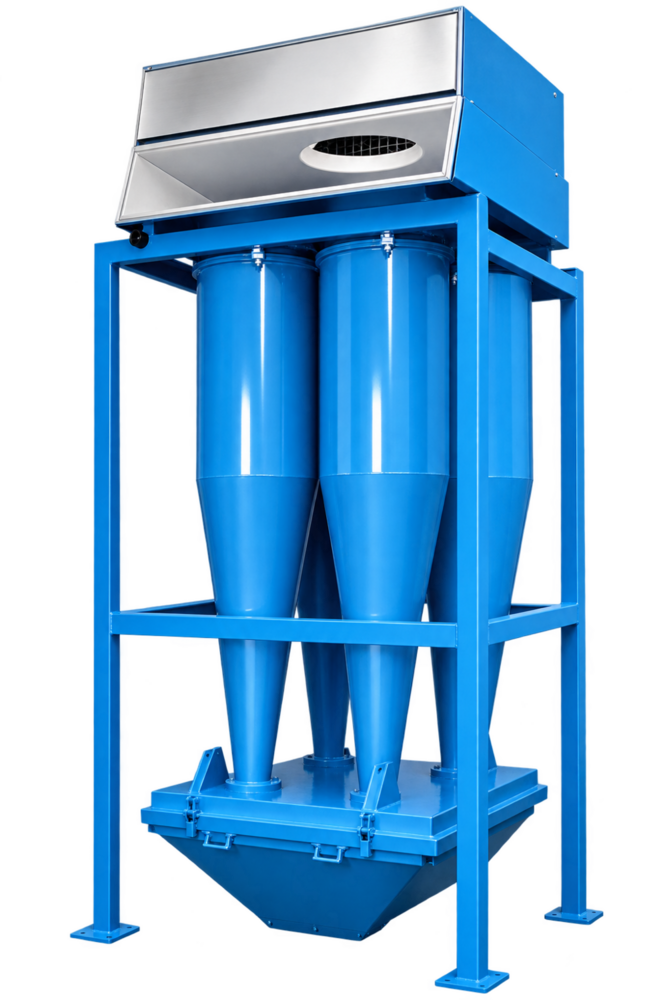 Multicyclone For Powder Coating Booth - Color: Blue