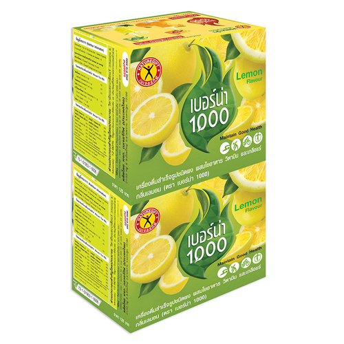 Nature Gift Berna 1000 Lemon Flavor Instant Beverage 100G. Twin Pack Packaging: Box