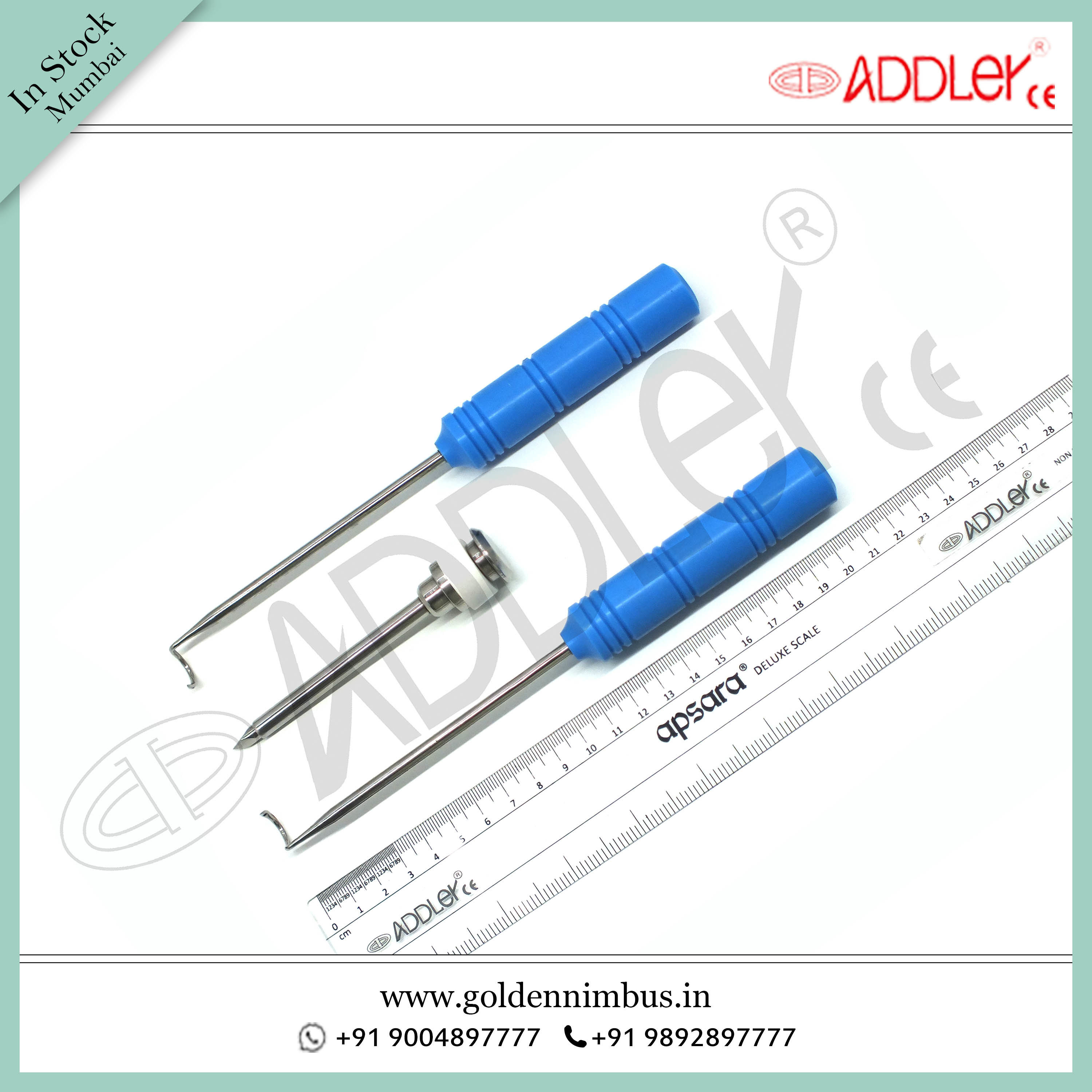 ADDLER Laparoscopic Mochi Needle Left and Right with 5mm Metal Trocar