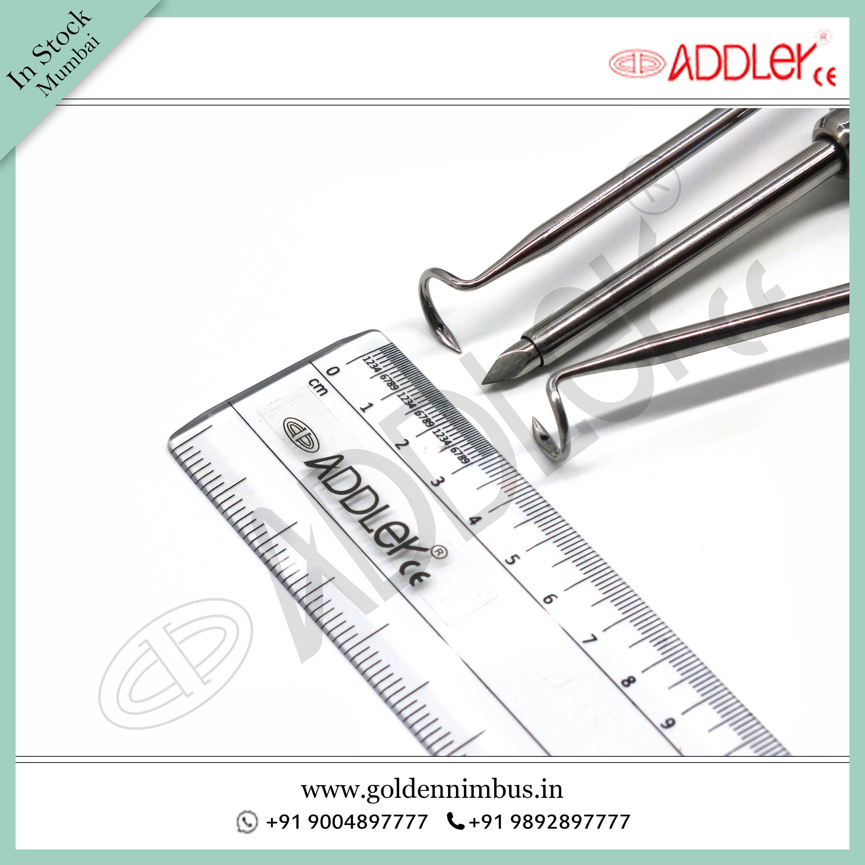 ADDLER Laparoscopic Mochi Needle Left and Right with 5mm Metal Trocar