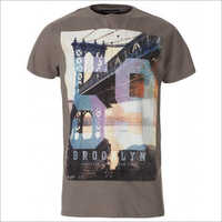 Mens Half Sleeves Printed Cotton T-Shirts