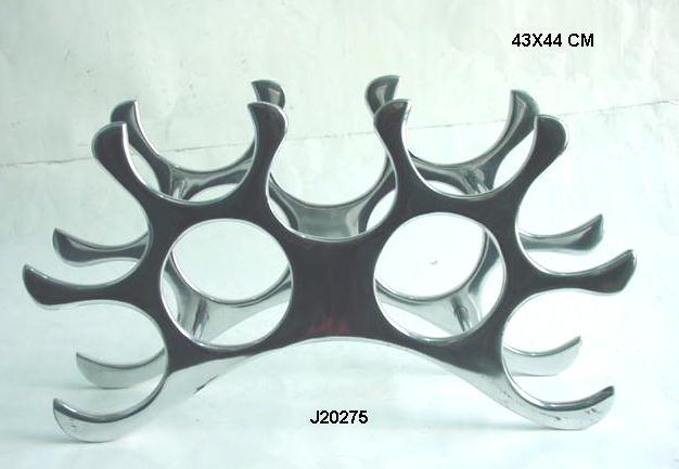 Wine Rack  Made In Cast Aluminum Double