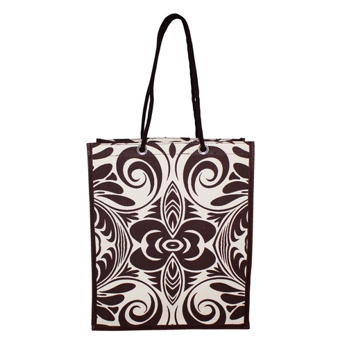 PP Laminated 10 Oz Natural Canvas Tote Bag With Rope Handle