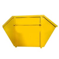 Garbage Container - Mild Steel 1.1 Cum, 700 Mm X 400 Mm Door Size , 200 Liters Capacity For Industrial Waste Management, Manual Operation, Yellow