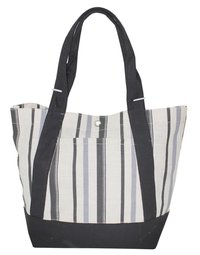 Designer Tote Bag With Striped Print