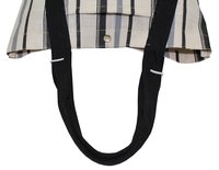 Designer Tote Bag With Striped Print