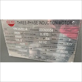 1800 KW Three Phase Induction Motor