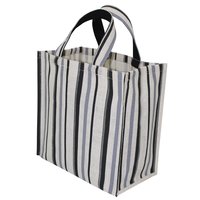 PP Laminated Jute Bag With Striped Print
