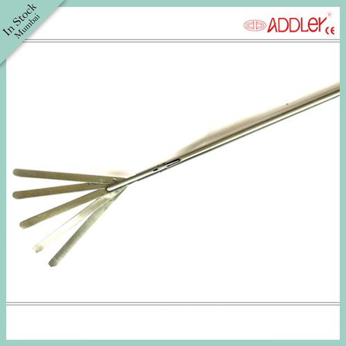ADDLER Laparoscopic SS 5 Blades Fan Retractor Hospital Instrument