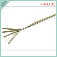 Addler Laparoscopic Ss 5 Blades Fan Retractor Hospital Instrument - Stainless Steel, 5x5x100 Inch , Semi-automatic, Waterproof, Portable, Sterilized