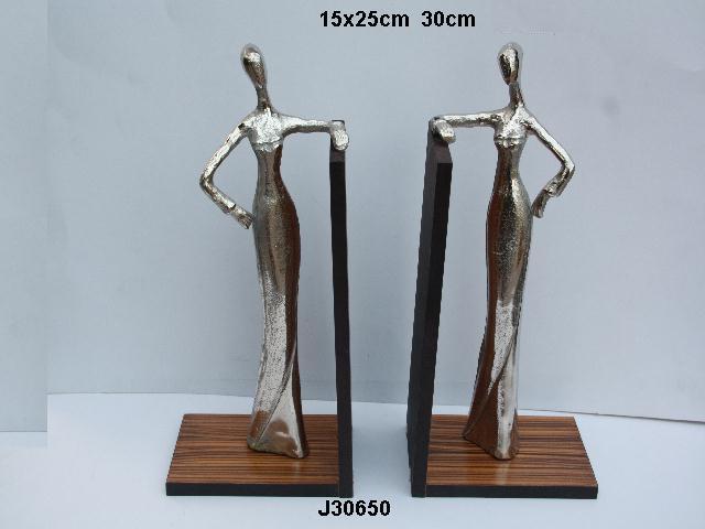 Book End Aluminum Figurine