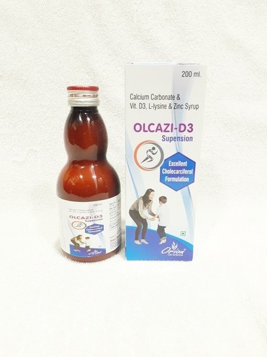 Calcium carbonate & Vit. D3, L-lysine & zinc Syrup