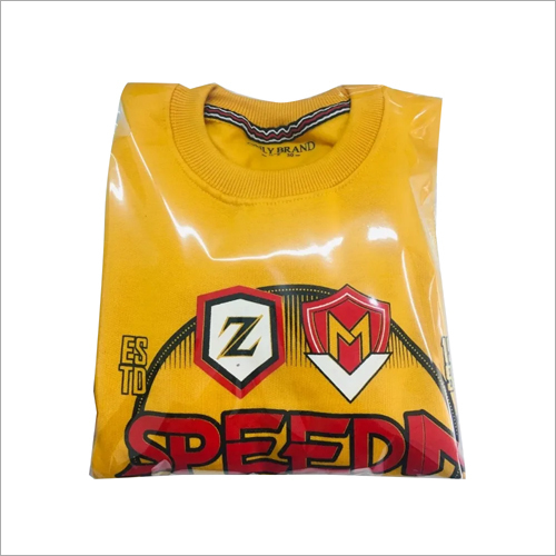Boys Round Neck Sweatshirt - Cotton Blend, Sizes S, M, L, XL - Trendy Printed Design for Stylish Boys