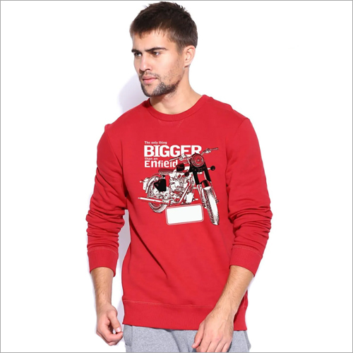 Mens Printed Sweatshirt - Cotton Blend, Long Sleeves | Stylish Printed Design for Everyday Comfort and Versatility