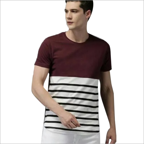 Men Round Neck Fancy T-Shirt - Cotton Blend, Short Sleeves, O-Neck Style | Stylish Design for Everyday Comfort and Versatile Casual Wear