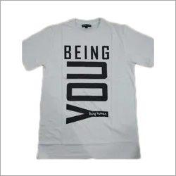 Mens Round T-Shirt - Cotton Blend, Sizes S to XL | Printed Design, Short Sleeves for Comfort and Versatile Style