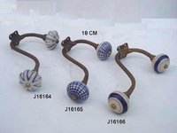 Wall Hooks With Ceramic Knob