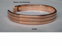 Copper Magnetic  Bracelets With Steel Pattern