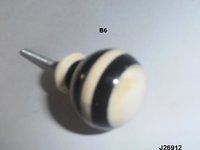 Black And White Bond Made Door Knob