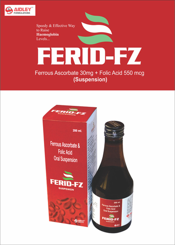 Liquid Iron Syrup- Ferrous Ascorbate 30mg + Folic Acid 550mcg
