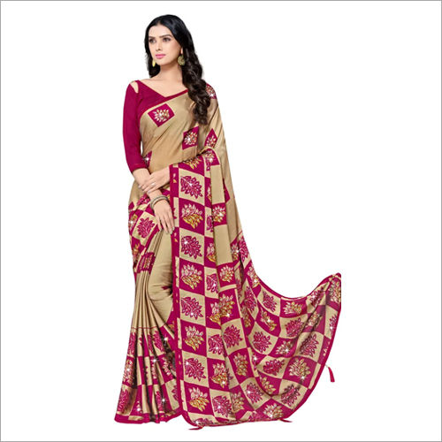 Casual Ladies Party Wear Stone Work Saree