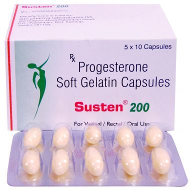 Progesterone Capsule - 200mg Soft Gelatin, Hormone Replacement Therapy for Menopausal Relief, Supports Mood & Symptom Management