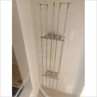 Silver Ss Ceiling Mounting Cloth Drying Hangers