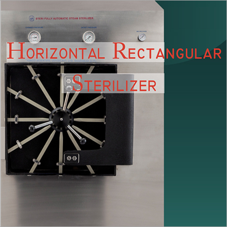 Steri Horizontal Rectangular  Semi Automatic Steam Sterliser