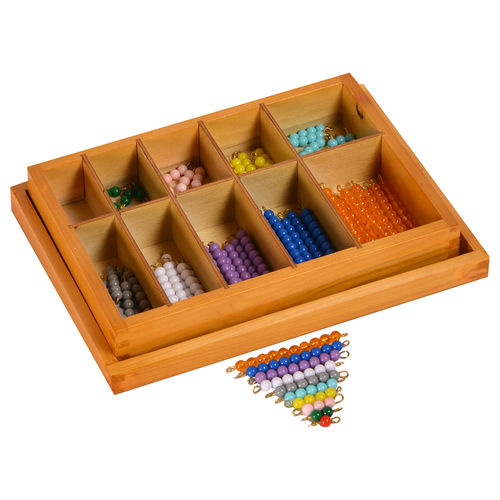 Kidken Montessori Colored Bead Stair