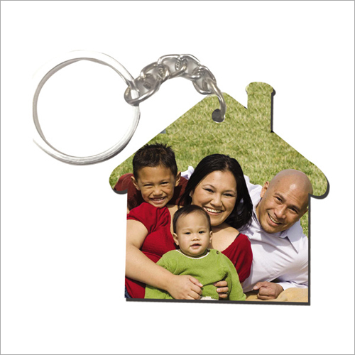 Wooden Home Key Ring