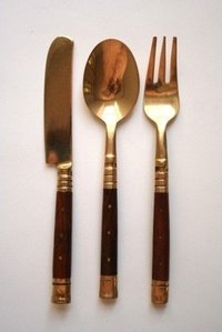 Golden Unique Cutlery Set