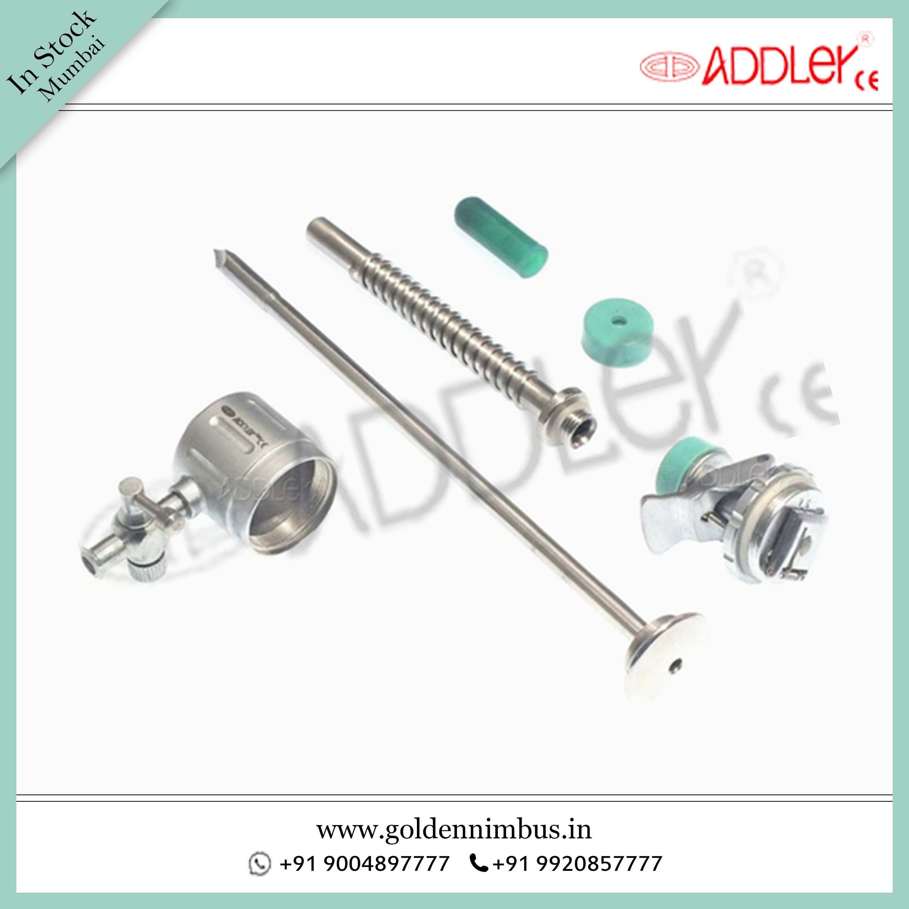 ADDLER Laparoscopic Trocar Cannula Oblique Pyramidal Multi-functional 10.5mm And 5.5mm SS