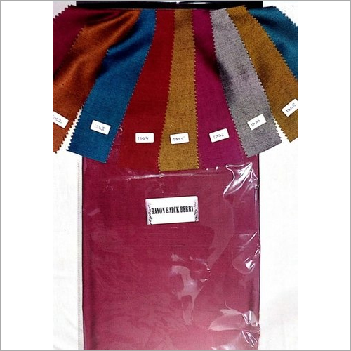 58 Inch Panna Black Berry Rayon Fabric
