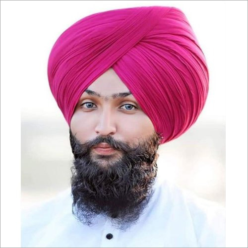 Pink Magenta Plain Punjabi Turban Cloth